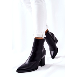 POTOCKI Cizme negre clasice Airah pe toc înalt negru 5 POTOCKI Cizme negre clasice Airah pe toc înalt negru 5