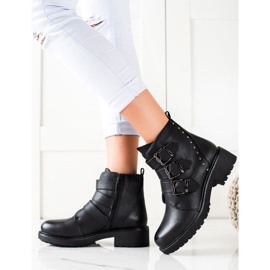 Anesia Paris Muncitori cu catarame negru 1