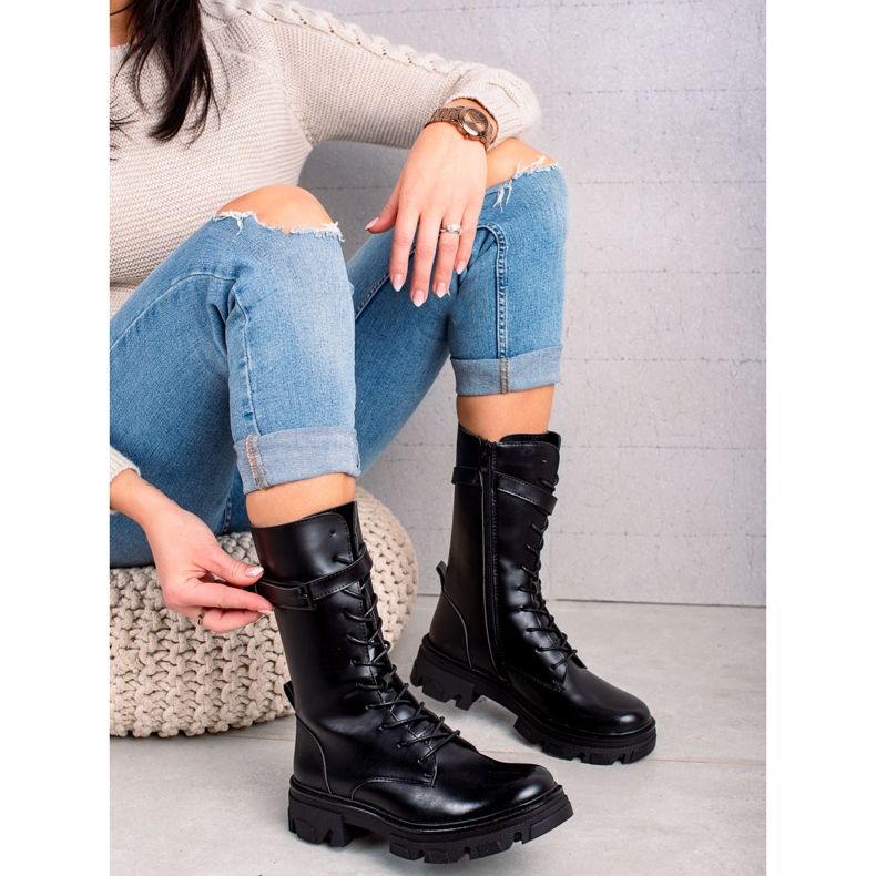 Cizme clasice Sergio Leone negru 1