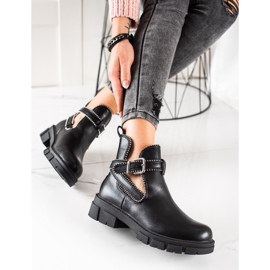 Bestelle Lucrători în modă cu slip-on negru 1