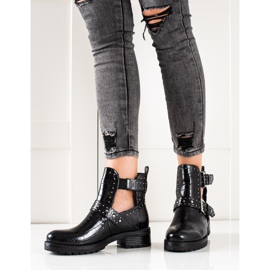 Bestelle Muncitori cu ornament cu cataramă negru 2