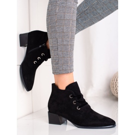 Cizme cu toc jos de la Sergio Leone negru 1