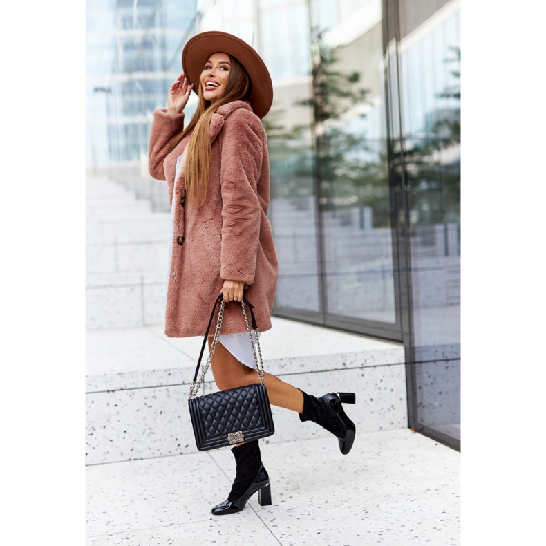 Cizme de piele pe un post Laura Messi negru 2262 2