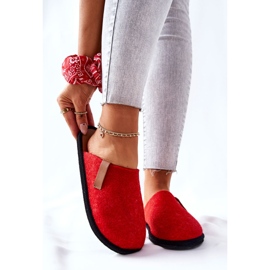 Big Star Papuci de casă pentru femei Panto Fino II267002 Roșu-Maro 1