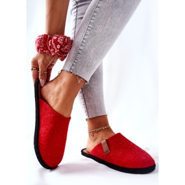 Big Star Papuci de casă pentru femei Panto Fino II267002 Roșu-Maro 2