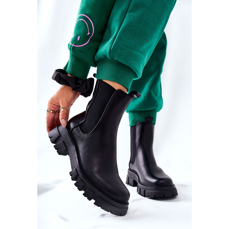 Cizme negre Hallam negre Jodhpur negru 1