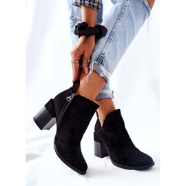 PM1 Cizme de damă pe toc tăiate Meliori negru 2 PM1 Cizme de damă pe toc tăiate Meliori negru 2