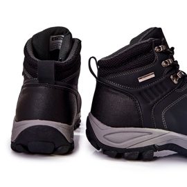 PE1 Pantofi de trekking negri calzi pentru bărbați Dannis negru 1