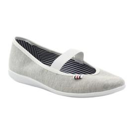 Adidași de balerină pentru femei Befado 493q sz alb multicolor gri 2 Adidași de balerină pentru femei Befado 493q sz alb multicolor gri 2