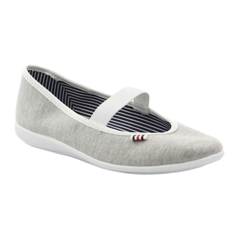 Adidași de balerină pentru femei Befado 493q sz alb multicolor gri 2 Adidași de balerină pentru femei Befado 493q sz alb multicolor gri 2
