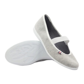 Adidași de balerină pentru femei Befado 493q sz alb multicolor gri 4 Adidași de balerină pentru femei Befado 493q sz alb multicolor gri 4