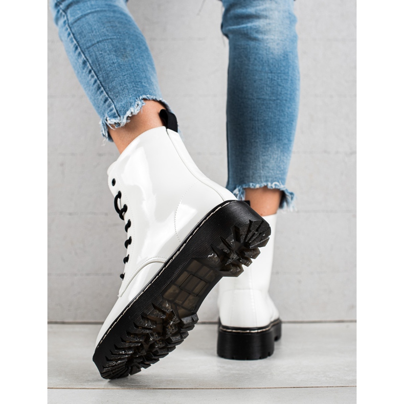 Vinceza Trappers eleganti, calduroase alb 1