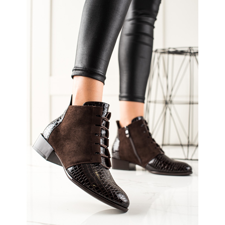 W. Potocki Cizme Potocki elegante maro 1