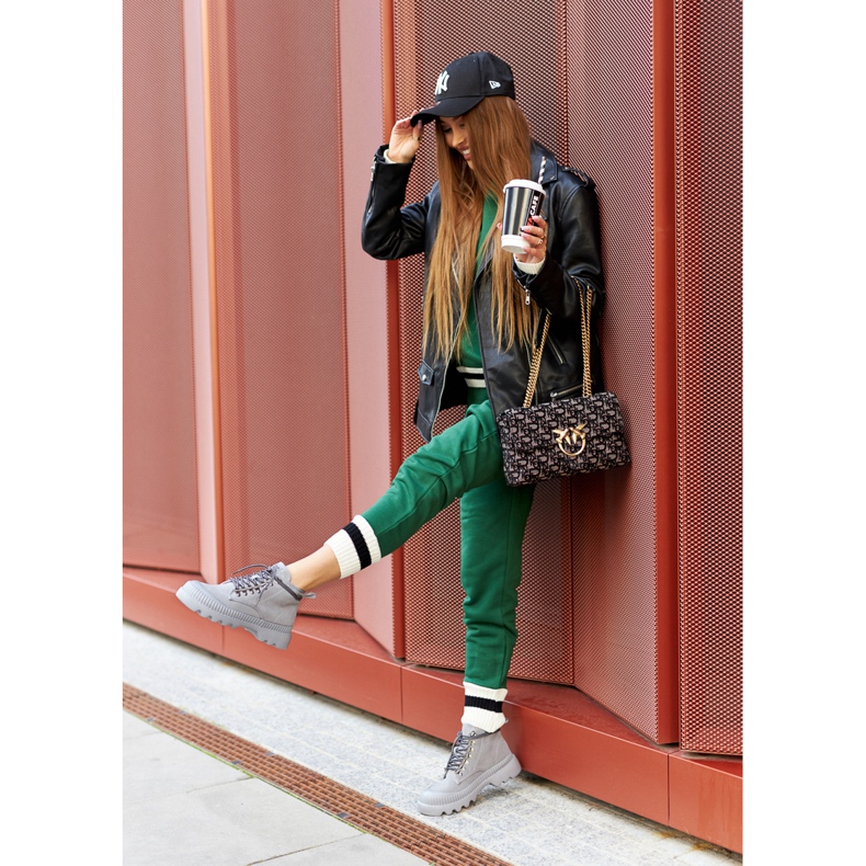 Cizme din piele Big Star II274365 Gri 2