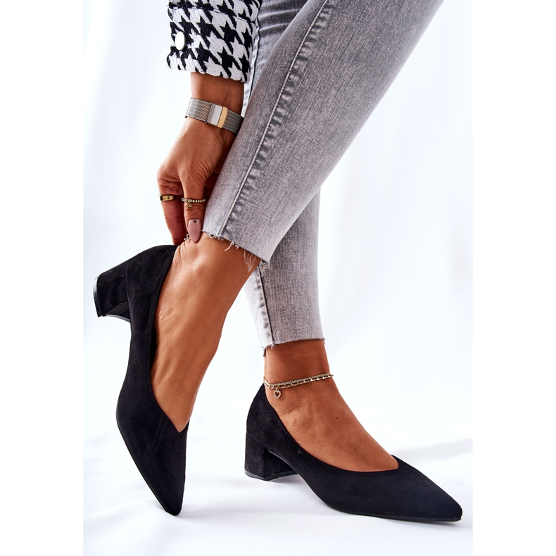 PG1 Pompe din piele intoarsa pe un post negru Rossie 2