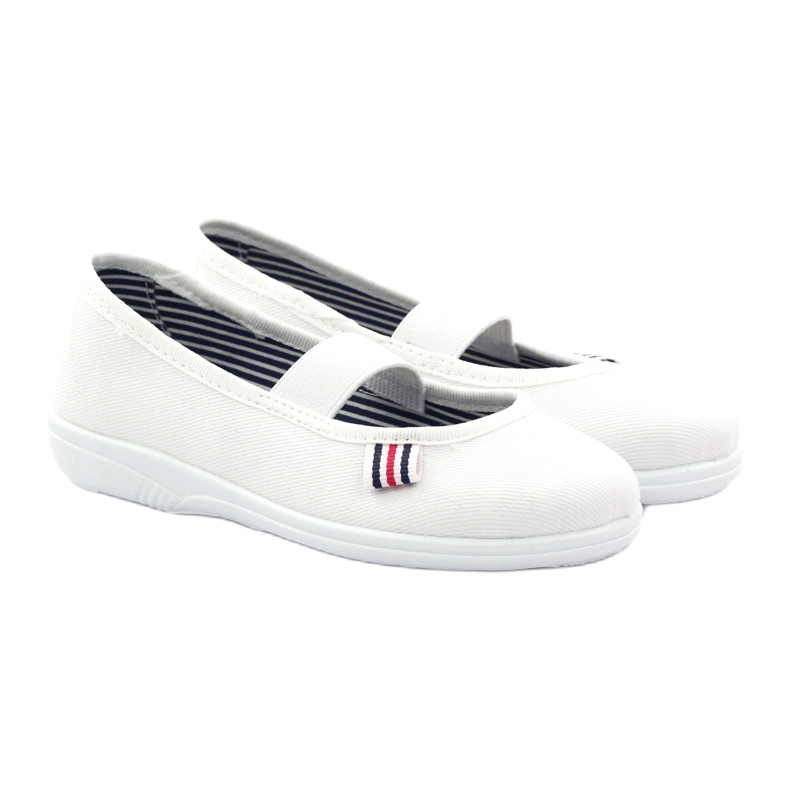 Papuci pentru fete Czech Befado 274X013 alb 4