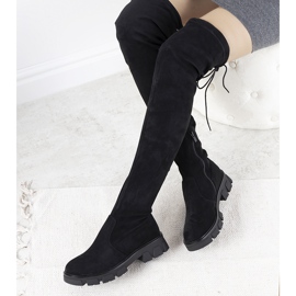 Cizme negre cu talpa inalta de la Patrice negru 2 Cizme negre cu talpa inalta de la Patrice negru 2