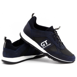 Polbut Pantofi sport bărbătesc din piele 2111PLB, bleumarin albastru 3