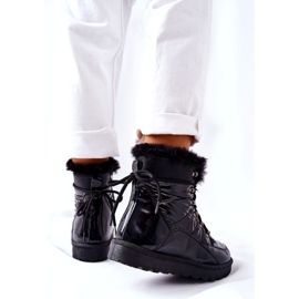 POTOCKI Ghete de zăpadă cu izolație înaltă de blană Sneezy negru 6 POTOCKI Ghete de zăpadă cu izolație înaltă de blană Sneezy negru 6