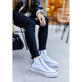 Big Star Adidași înalți pe marea stea II274014 platformă albă 6