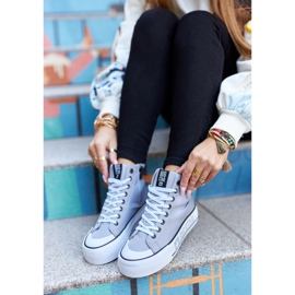Adidași înalți pe Big Star II274016 Platformă gri 5