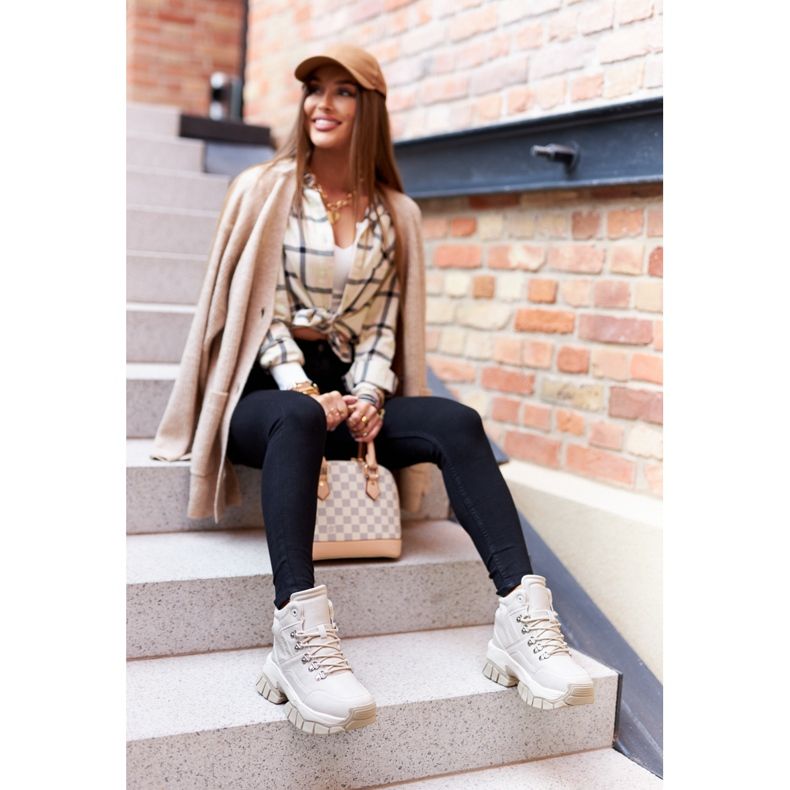 Pantofi de trekking Big Star II274331 Bej maro 1