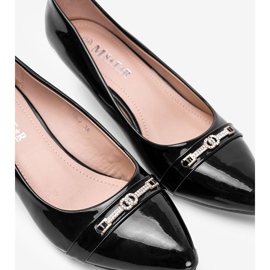 Pompe negre pe un toc Candy jos negru 1