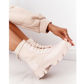 PS1 Cizme pentru femei Muncitori Bej Megan 5 PS1 Cizme pentru femei Muncitori Bej Megan 5