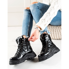 Cizme Negre Pe Platforma VINCEZA negru 2