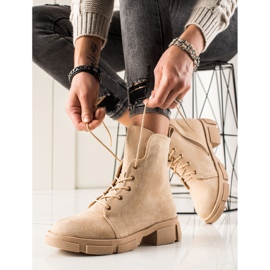 Goodin Muncitori din piele de căprioară bej 1