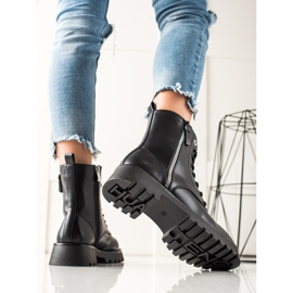 TRENDI Trappers negri la modă negru 1