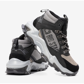 Tenisi Big Star pentru bărbați, negri și gri, Maclovio negru 1