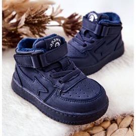 Pantofi Sport Calzi Inalti pentru Copii Navy Clafi albastru 6