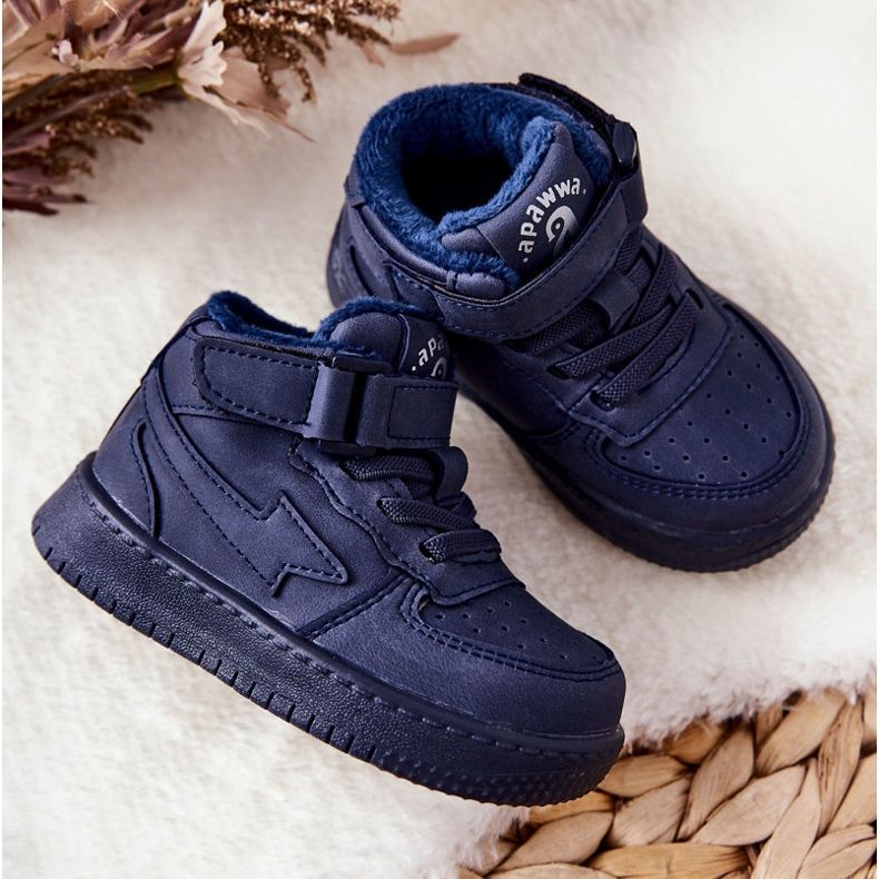 Pantofi Sport Calzi Inalti pentru Copii Navy Clafi albastru 2