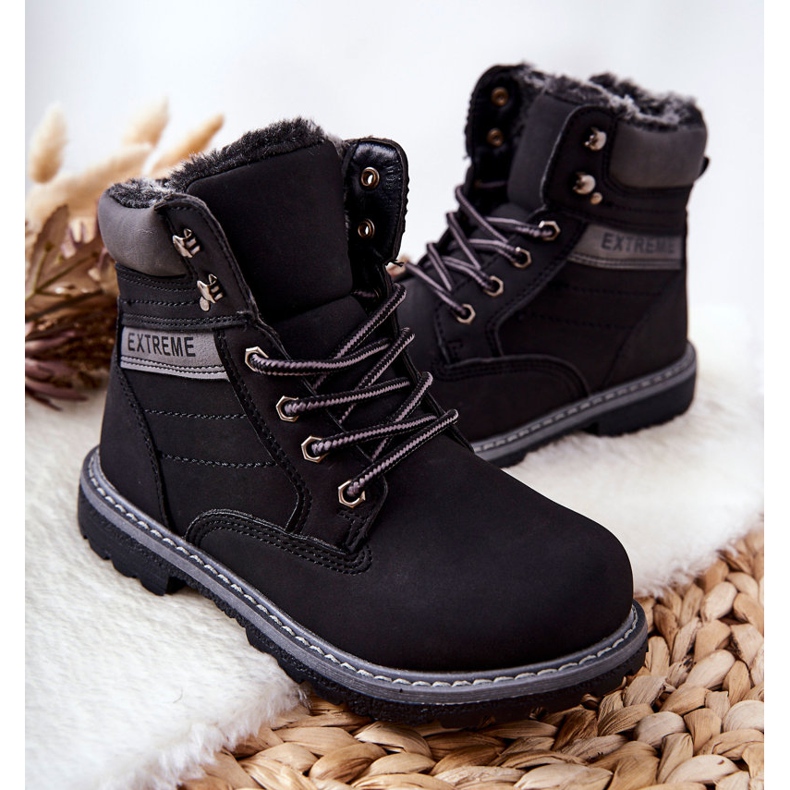 PA1 Morminte pentru copii Black Warmed Trappers negru 2