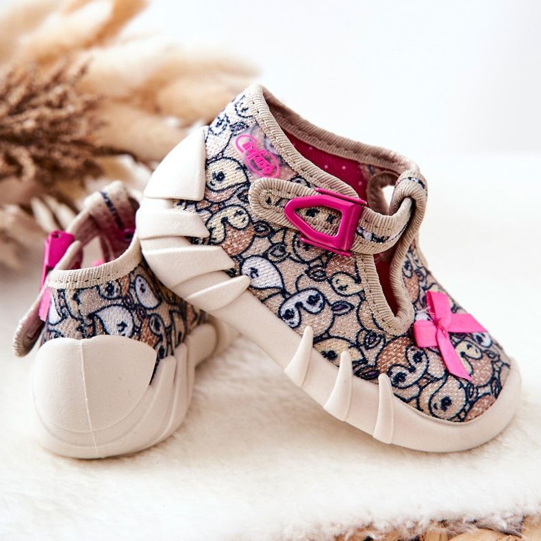 BEFADO S.A. Papuci Inblu Căprior Cu Fundă 110P437 Bej maro 2