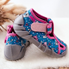 BEFADO S.A. Papuci Inblu Cu Velcro 190P100 Albastru-Roz 2