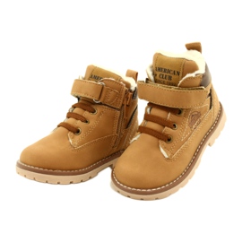 Velcro Workers American Club GC28 / 21 Camel bej galben 3