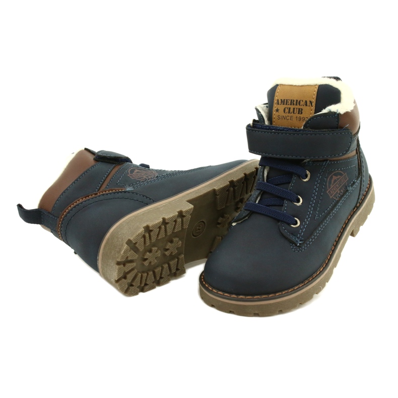 Muncitori izolati cu blana American Club GC29/21 Navy maro albastru marin 4