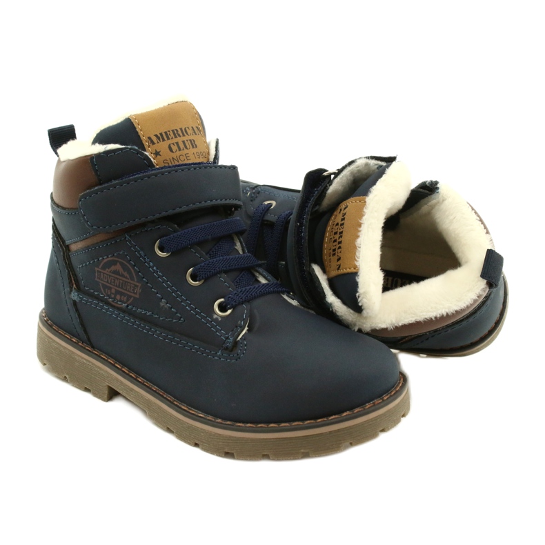 Muncitori izolati cu blana American Club GC29/21 Navy maro albastru marin 5