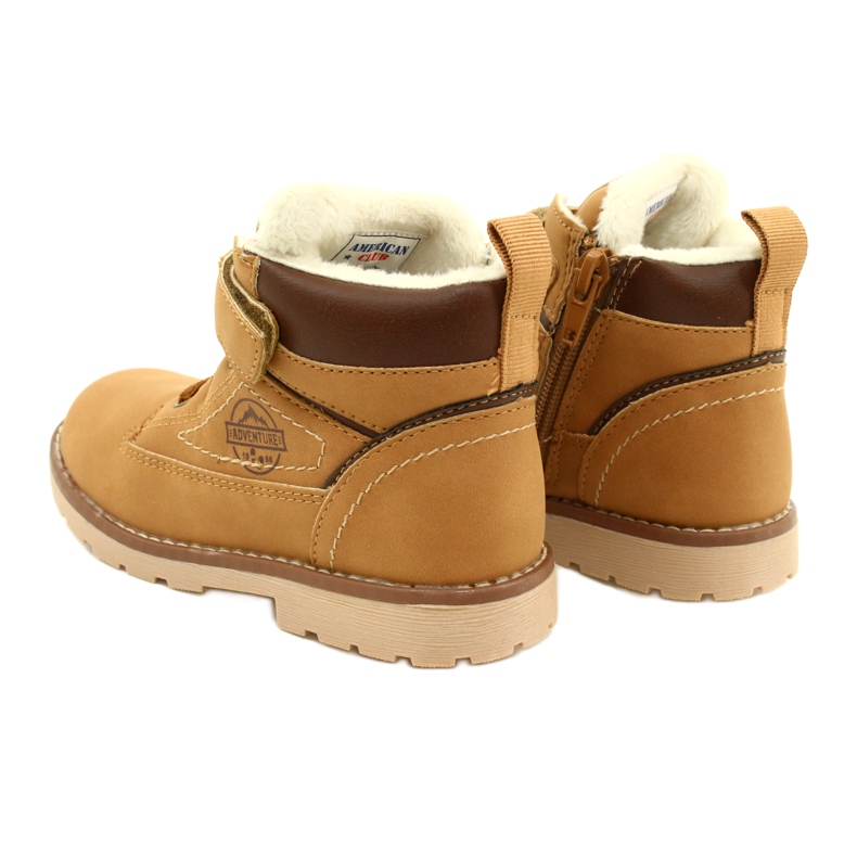 Muncitori izolati cu blana American Club GC29 / 21 Camel bej maro galben 4