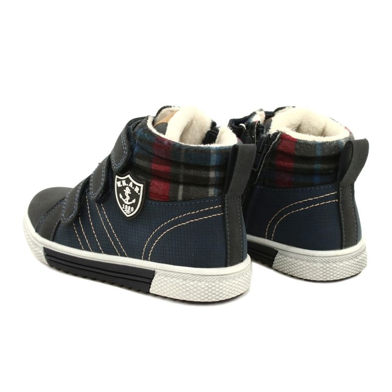 Pantofi sport izolați cu blană American Club GC24 / 21 Navy Blue albastru 4 Pantofi sport izolați cu blană American Club GC24 / 21 Navy Blue albastru 4