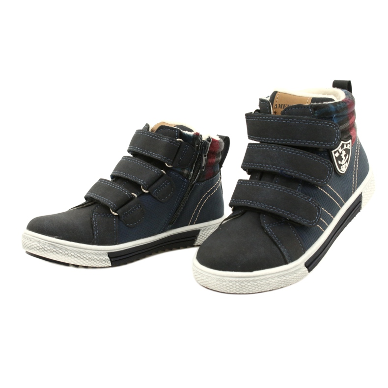 Pantofi sport izolați cu blană American Club GC24 / 21 Navy Blue albastru 3 Pantofi sport izolați cu blană American Club GC24 / 21 Navy Blue albastru 3