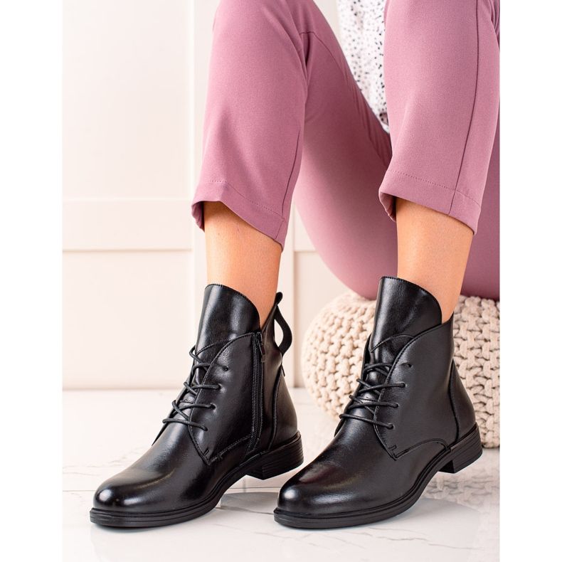 Cizme clasice negre de la Sergio Leone negru 1