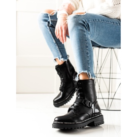 TRENDI Muncitori negri cu cataramă negru 1 TRENDI Muncitori negri cu cataramă negru 1