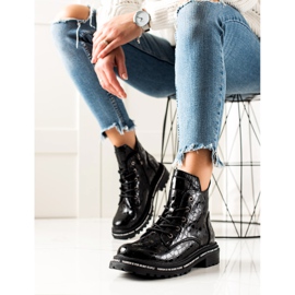 Filippo Cizme de modă din piele negru 1 Filippo Cizme de modă din piele negru 1