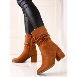 Evento Cizme înalte elegante maro 1 Evento Cizme înalte elegante maro 1