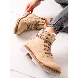 Goodin Trappers izolați din piele ecologică bej 1