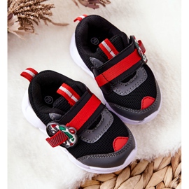 BEFADO S.A. Pantofi Sport Copii Cu Velcro Befado 516P096 Negru roșu 1