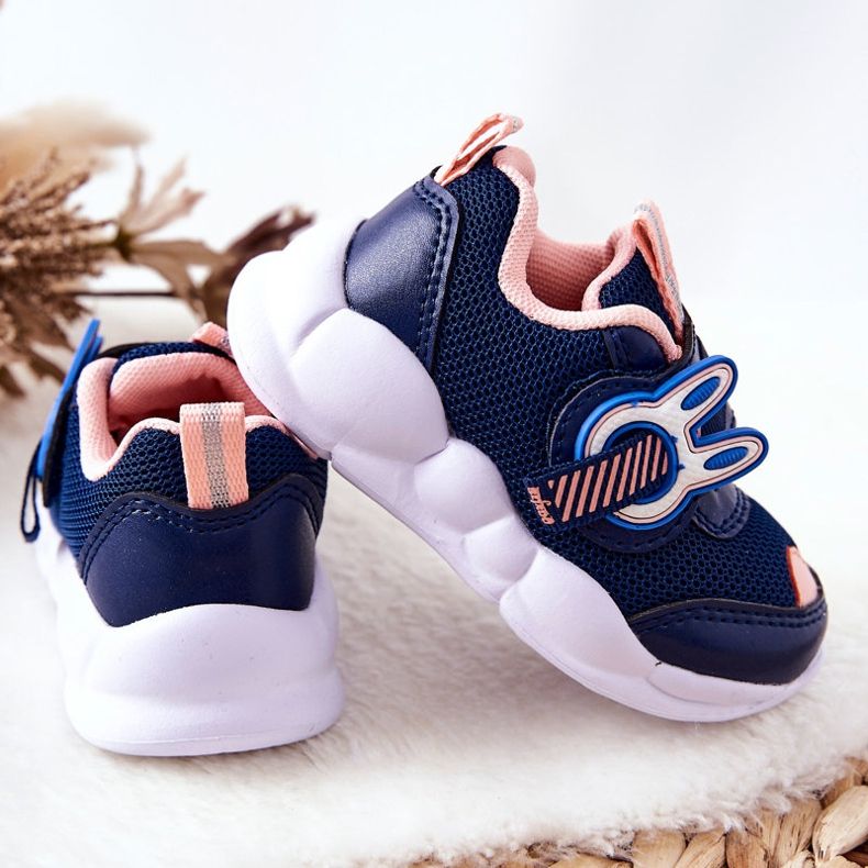 BEFADO S.A. Pantofi Sport Copii Cu Velcro Befado 516P090 Bleumarin-Roz 1